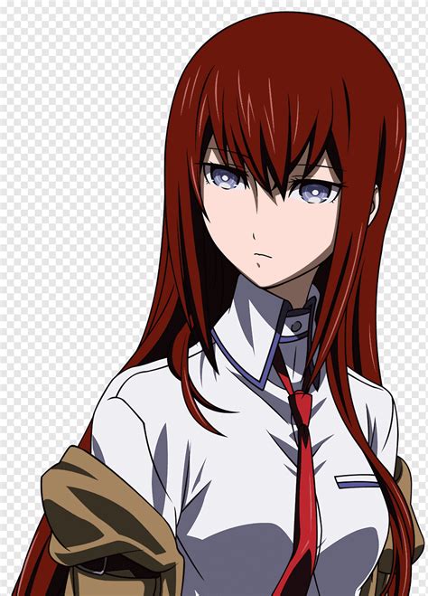 Red Haired Female Character Kurisu Makise Steinsgate Rintarou Okabe