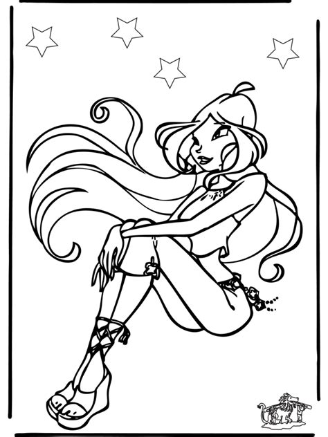 Download Layla the winx club fairy - LAYLA coloring pages | Cartoon coloring pages, Fairy coloring ...