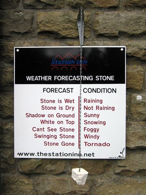 This is a cute decoration for outdoor display. The Weather Forecasting Stone | Flickr - Photo Sharing!