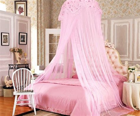 Shop with afterpay on eligible items. Girls Pink Canopy & Pink Flower Princess Mosquito Net 4 ...