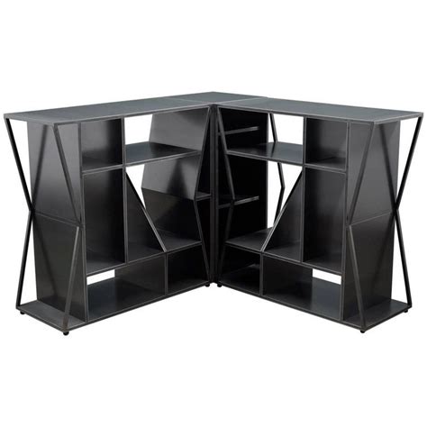 8 exquisite credenzas, cabinets and shelves. Modern Steel Corner Cabinet Trio, Meridian Modular ...