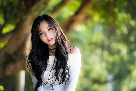Hd Wallpaper Asian Women Long Hair Hairstyle One Person Beautiful