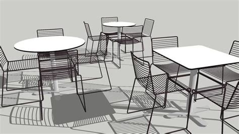 Sketchup Dining Chairs Outdoor Chaise Lounge Chair Contemporary