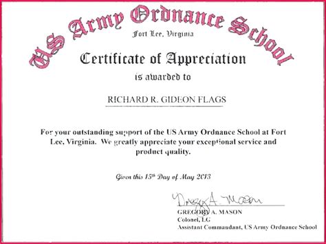 3 Army Training Certificate Templates 10926 Fabtemplatez