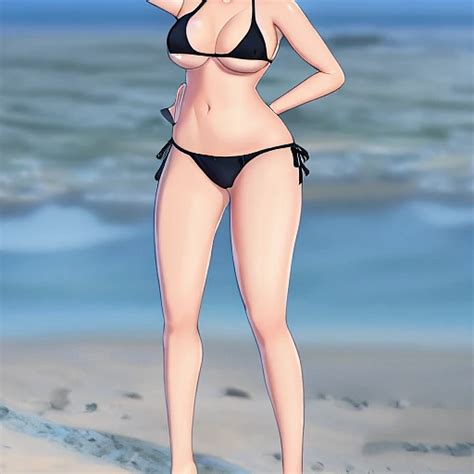 Waifu Diffusion Prompt Anime Girl Bikini Curvy Girl Prompthero