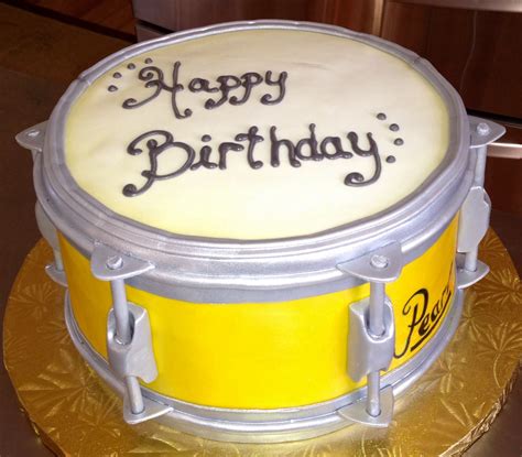 Pearl Snare Drum Cake Cool Birthday Cakes Drum Cake Food Themes