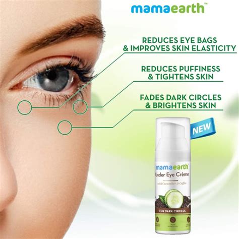 Mamaearth Natural Under Eye Cream For Dark Circles And Wrinkles 50 Ml