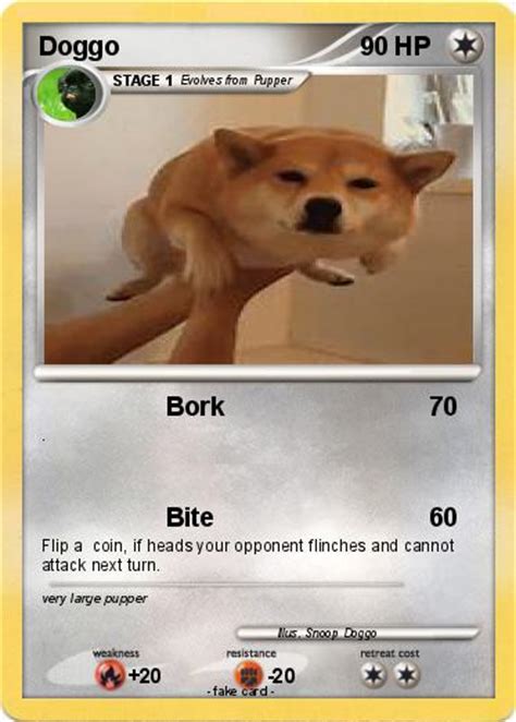 Pokémon Doggo 6 6 Bork My Pokemon Card