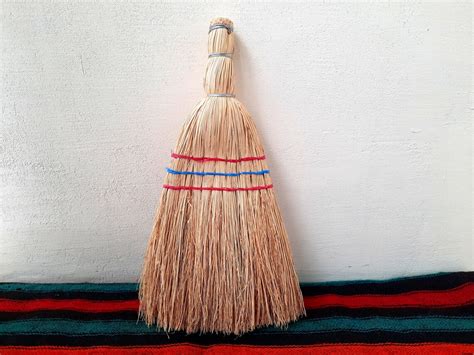 Whisk Broom Vintage Straw Broom Primitive Hand Crafted Etsy