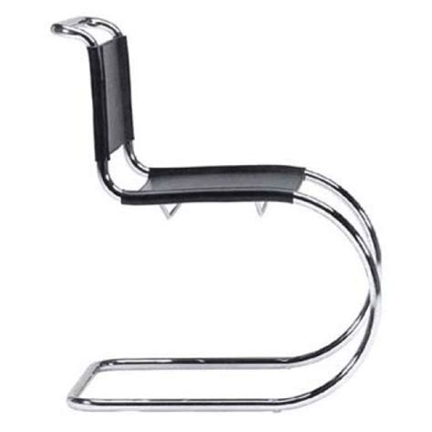 The tufted leather and stainless steel chair was originally. Mr chair - design Ludwig Mies van der Rohe - archistardesign