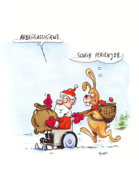 Bild Cartoon Lustig Weihnachtsmann Prasentieren