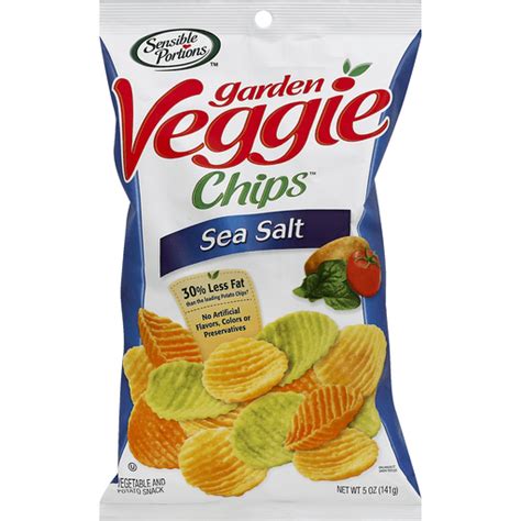 A serving of veggie chips isn't a healthy substitute for fresh, frozen, or even canned veggies. Sensible Portions™ Garden Veggie Wavy Chips Sea Salt ...