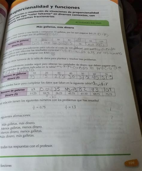Busca tu tarea de matemáticas primer grado: libro de matematicas de primer grado de secundaria de la pagina 109 - Brainly.lat