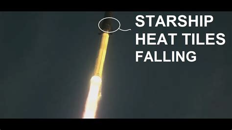 Spacex Starship Ift 2 Flight Test Heat Tiles Falling Apart Youtube