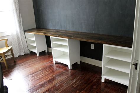 The other is a small, lightweight. DIY 12-Foot Long Double Desk (With images) | Craft room ...