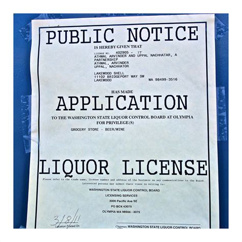 Liquor License Application Public Notice For A Liquor Appl Flickr