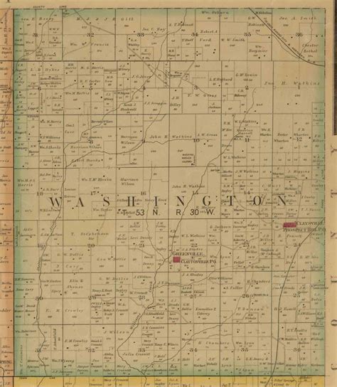 Clay County Missouri 1887 Old Wall Map With Landowner And Etsy Uk