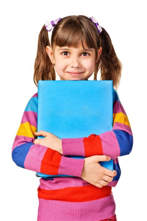 Little Girl Holding Abig Book Royalty Free Stock Image Image 24003026