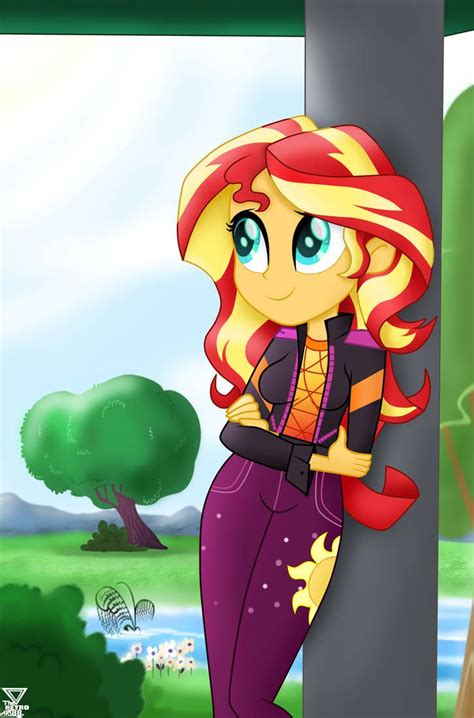Sunset Shimmer Enjoying The Day By