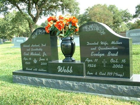 Double Headstone Designs