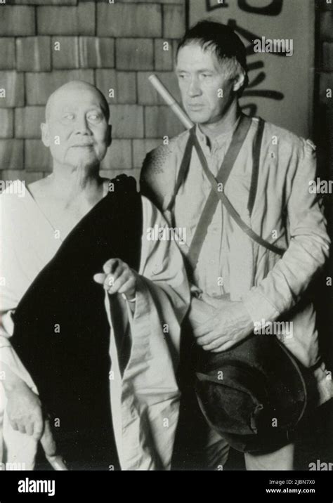 American Actor David Carradine And Keye Luke Left In The Movie Kung
