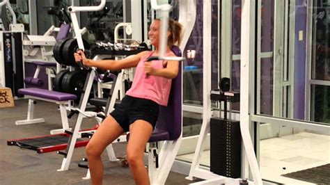 It is her and her husban's fifteenth anniversary. CRAZY CHICK AT GYM - YouTube
