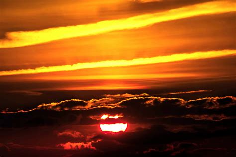Gambar Horison Matahari Terbit Matahari Terbenam Sinar Matahari