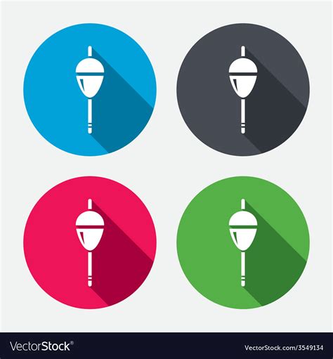 Download Fishing sign icon Float bobber symbol Royalty Free Vector