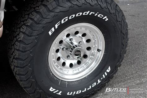 Classic Lifted Ford Bronco With 16in American Racing Outlaw Wheels And