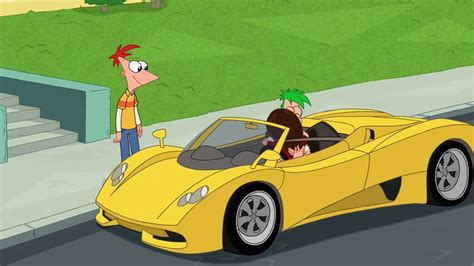 Image Ferb And Vanessa Kiss In The Car Phineas And Ferb Wiki