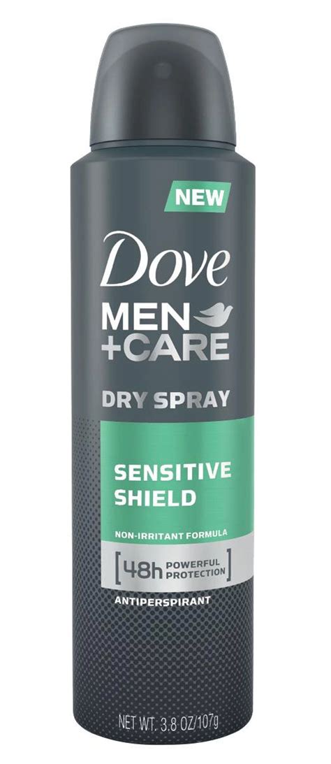 Dove Mencare Dry Spray Antiperspirant Deodorant Sensitive Shield