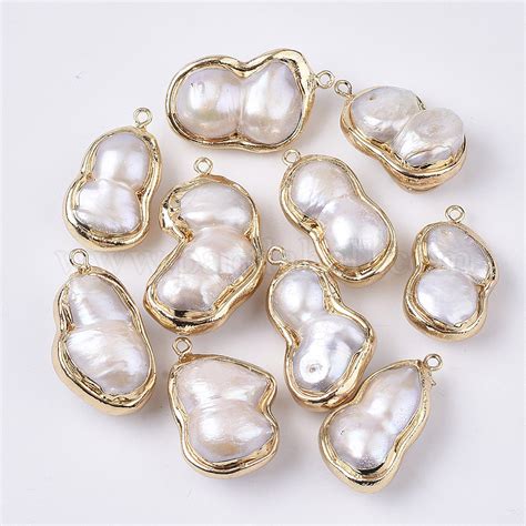 Wholesale Natural Baroque Pearl Keshi Pearl Cultured Freshwater Pearl