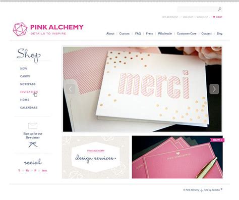 Pink Alchemy Shopify Design By Aeolidia Custom Site Custom Design