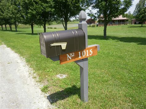 Mailbox number or unique name. Mailbox number DIY | Mailbox numbers, Outdoor decor, Mailbox