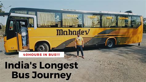 Indias Longest Bus Journey From Bangalore To Jaitaran Youtube