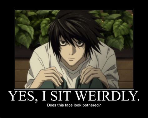 Sitting Like L From Death Note Atama Wallpaper