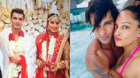 bipasha basu and karan singh grover celebrate fifth anniversary with wedding photo call each