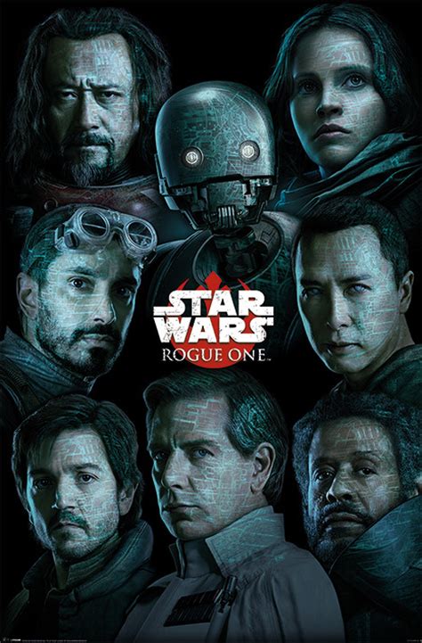 In a time of conflict, a group of unlikely heroes band together on a mission to. Poster, Quadro Rogue One: Star Wars Story - Characters em ...