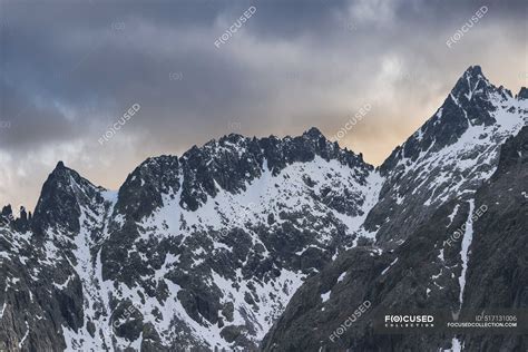 Spectacular Mountains With Snow In The Sierra De Gredos Spain