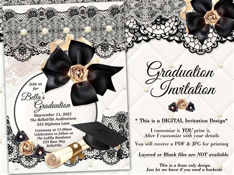 Grad Invites Graduation Ceremony Elegant Graduation Invitations Paper