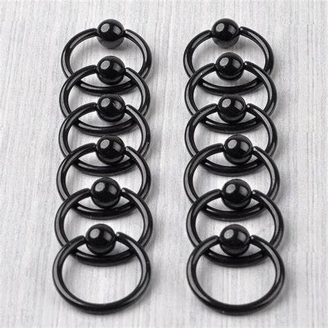 Wholesale Black Steel Labret Lip Body Pierce Nipple Navel Belly Eyebrow Bar Ring Styles From