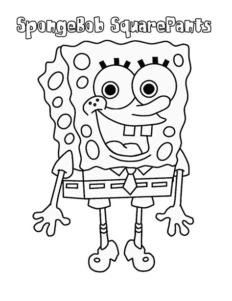 3 Gambar Mewarnai Spongebob Squarepants Pintar Mewarnai Kulturaupice