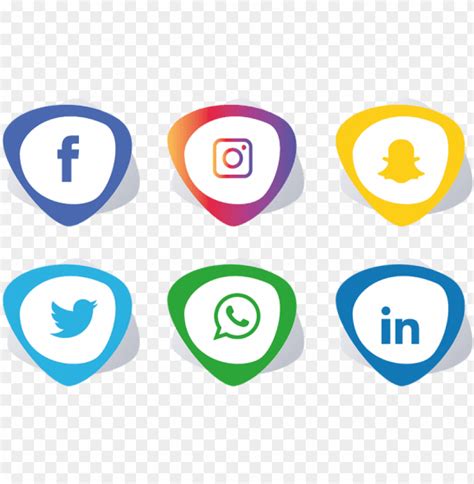 Free Download Hd Png Social Media Icons Set Facebook Instagram