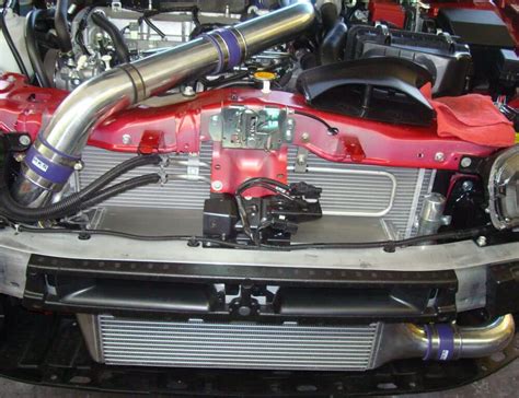 hks r type intercooler kit with polished aluminum piping for 2007 16