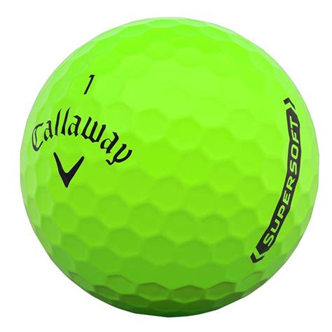 Callaway Supersoft Matte Green Golf Balls 12 Balls Golfonline