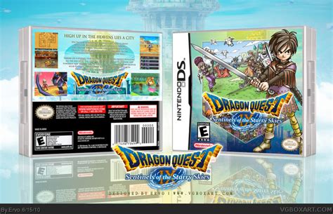 Dragon Quest Ix Sentinels Of The Starry Skies Nintendo Ds Box Art Cover By Ervo