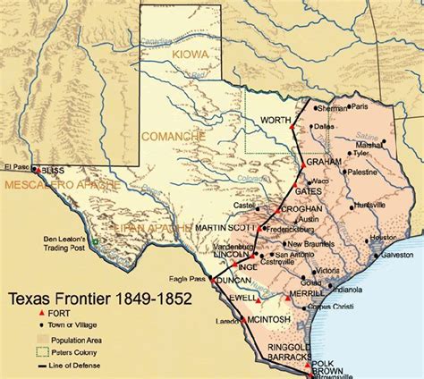 Texas Frontier 1849 Texas History Republic Of Texas Texas Revolution