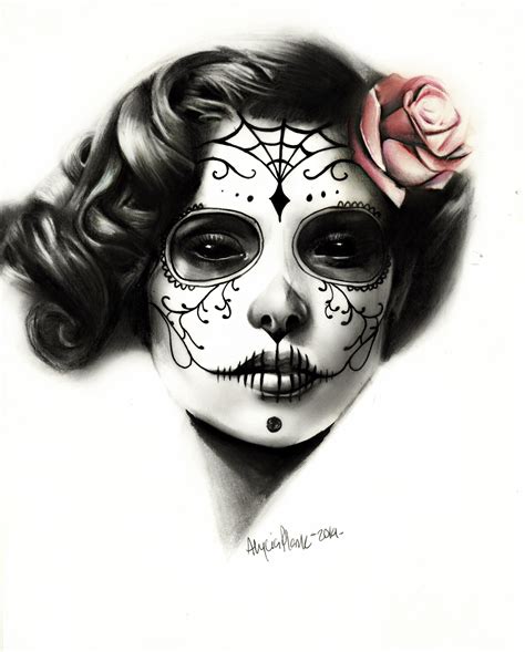 Day Of The Dead Girl By Alyciaeplank On Deviantart Day Of The Dead