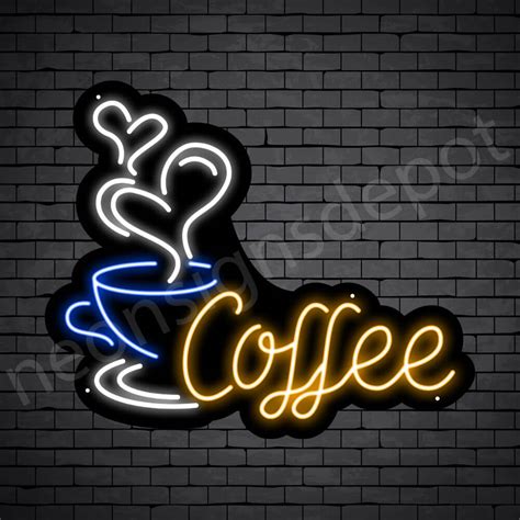 Coffee Neon Sign For Home H And C Coffee Neon Signs Vintage Neon