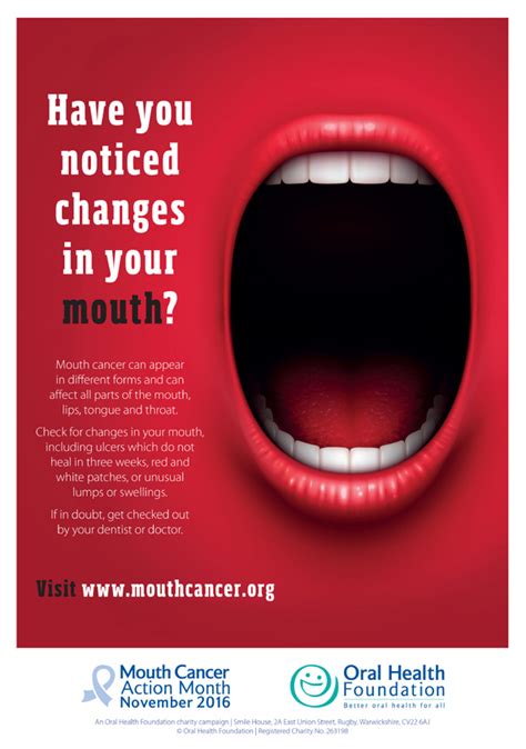 November Is Mouth Cancer Action Month British Association Of Oral And